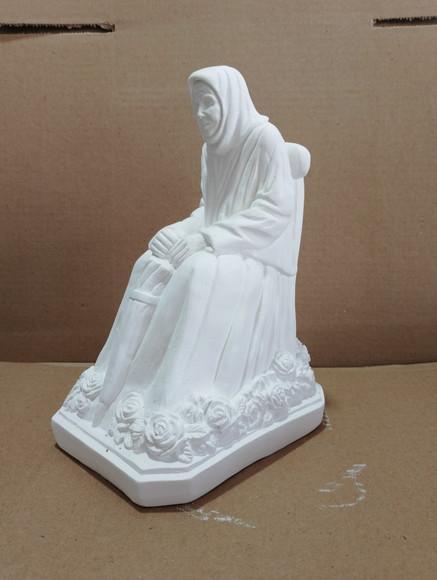 Nhá Chica Imagem Nha Chica Escultura em Gesso Cru