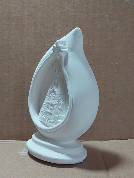 Nossa Senhora Aparecida Dentro da Gota Imagem em Gesso Cru