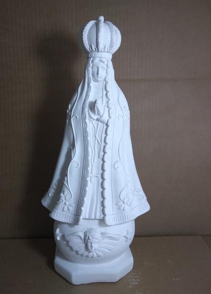 Nossa Senhora Aparecida Imagem N Sra Aparecida Gesso Cru 40c