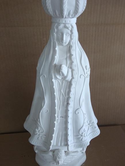 Nossa Senhora Aparecida Imagem N Sra Aparecida Gesso Cru 40c
