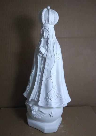 Nossa Senhora Aparecida Imagem N Sra Aparecida Gesso Cru 40c