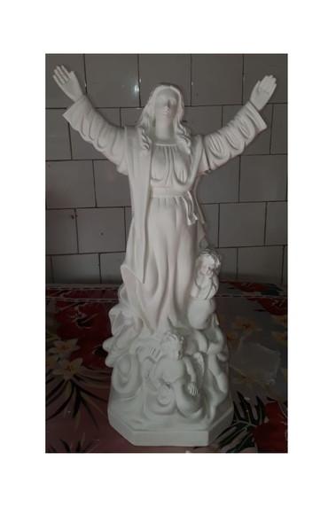 Nossa Senhora da Assunção Imagem N Sra Assunção 60cm Gesso