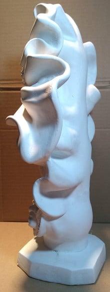 Nossa Senhora da Conceição Barroca Imagem em Gesso Cru 42cm