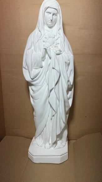 Nossa Senhora das Dores Imagem N Sra Dores 43cm Gesso Cru
