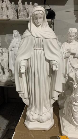 Nossa Senhora das Lagrimas Imagem N Sra Lagrima Gesso 60cm
