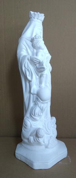 Nossa Senhora das Vitorias Imagem N Sra da Vitoria Gesso Cru