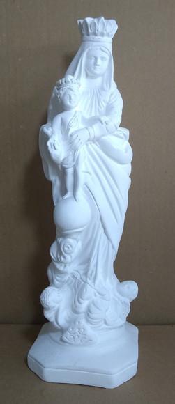 Nossa Senhora das Vitorias Imagem N Sra da Vitoria Gesso Cru
