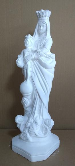 Nossa Senhora das Vitorias Imagem N Sra da Vitoria Gesso Cru