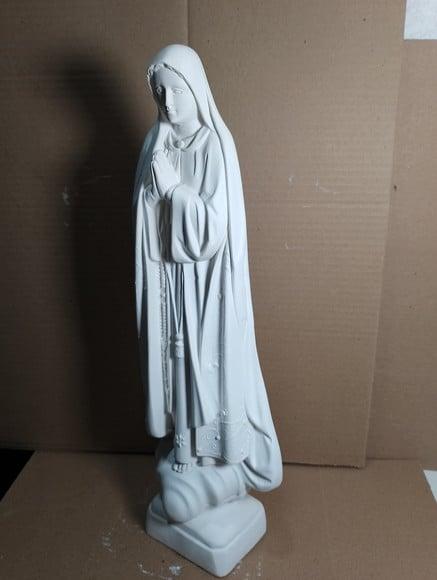 Nossa Senhora de Fátima Imagem de N Sra Fatima em Gesso Cru