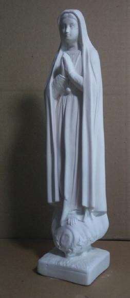 Nossa Senhora de Fátima Imagem em Gesso Cru N Sra. de Fatima
