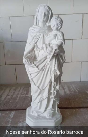 Nossa Senhora do Rosário Imagem N Sra Rosario Barroca 40cm