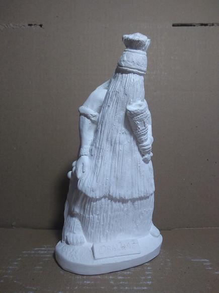 Obaluaê Orixá do Candomblé Imagem Omulu Orixas Gesso Cru