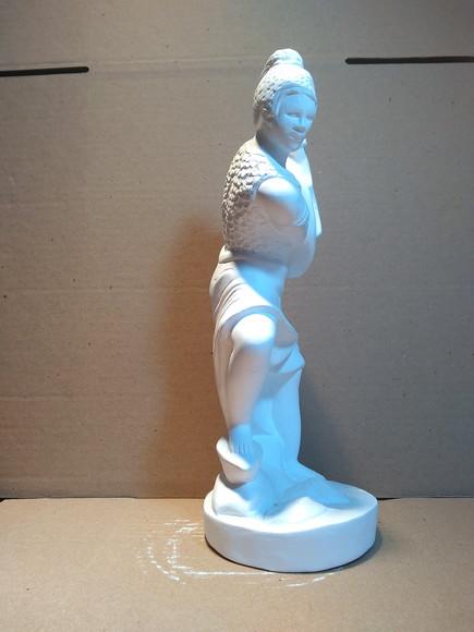 Ogum Orixá Imagem Ogum Orixá Africano Candomblé em Gesso Cru