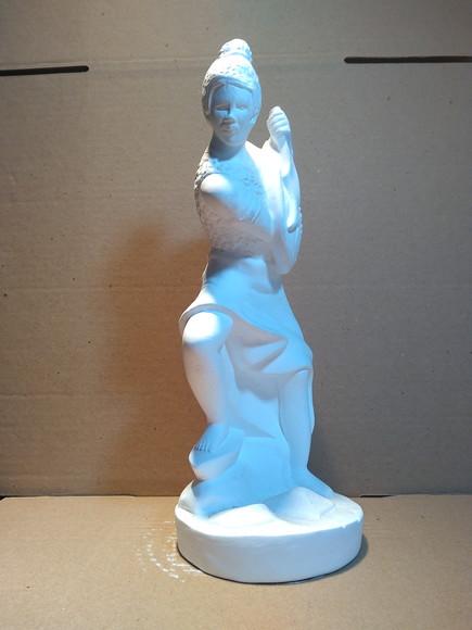 Ogum Orixá Imagem Ogum Orixá Africano Candomblé em Gesso Cru