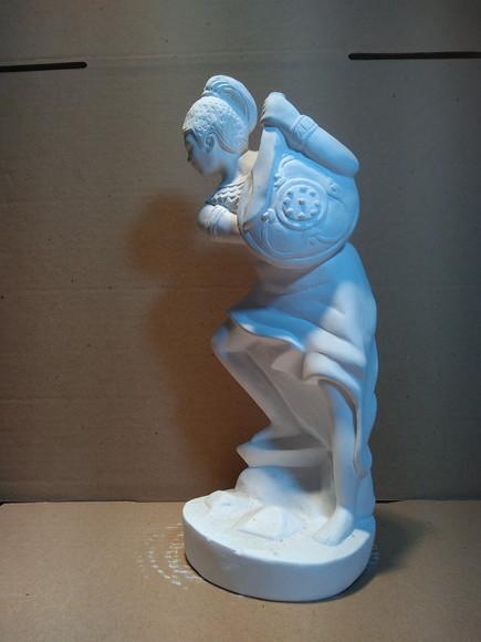 Ogum Orixá Imagem Ogum Orixá Africano Candomblé em Gesso Cru