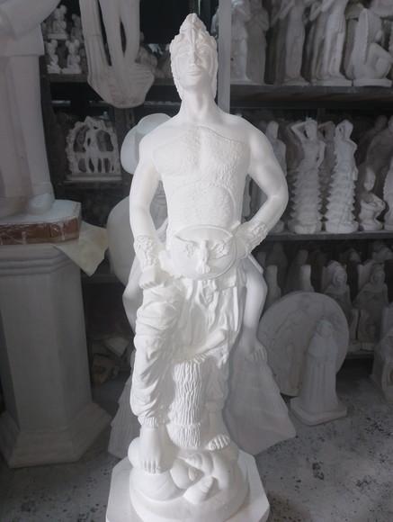 Oxaguian Imagem Orixá Candomblé Oxaguian Escultura 60cm