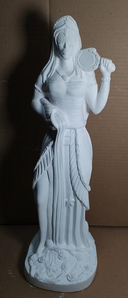 Oxum Imagem Mãe Oxum Orixá Africano em Gesso Cru Nova!