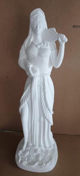 Oxum Imagem Mãe Oxum Orixá Africano em Gesso Cru Nova!