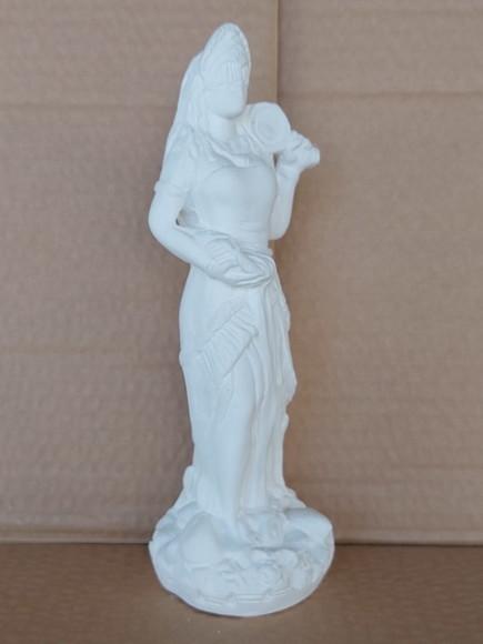 Oxum Imagem Oxum Orixá do Candomblé Escultura em Gesso Cru