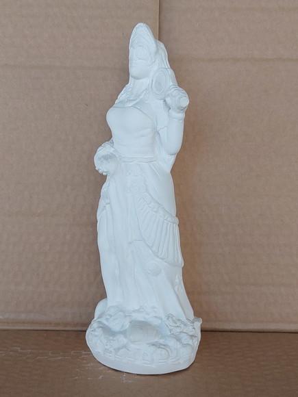 Oxum Imagem Oxum Orixá do Candomblé Escultura em Gesso Cru