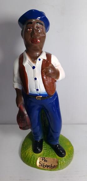 Pai Sibamba Imagem Mestre Si Bamba Escultura Baiano Mestre