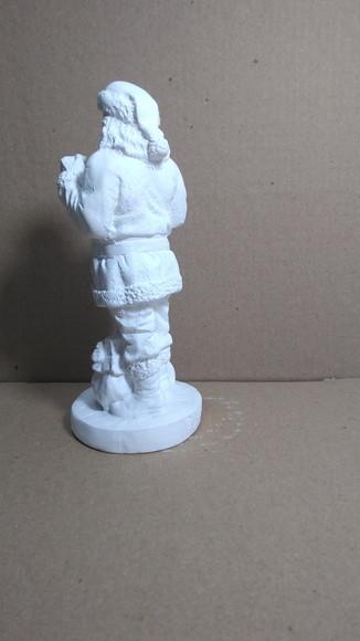 Papai Noel Imagem Papai Noel Escultura Gesso Cru