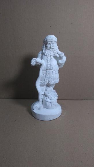Papai Noel Imagem Papai Noel Escultura Gesso Cru