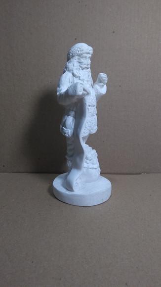 Papai Noel Imagem Papai Noel Escultura Gesso Cru