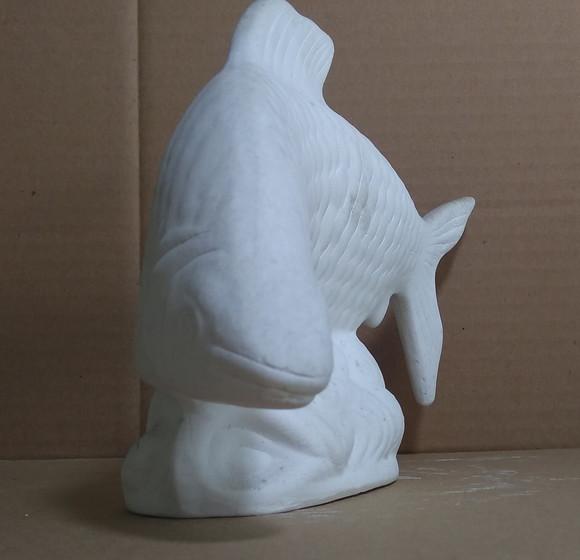 Peixe Piau em Gesso Cru Imagem Peixe.