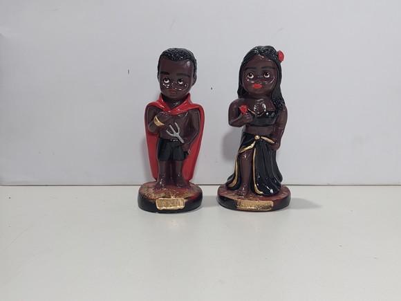 Pomba Gira Baby + Exu Baby Casal Criança Baby