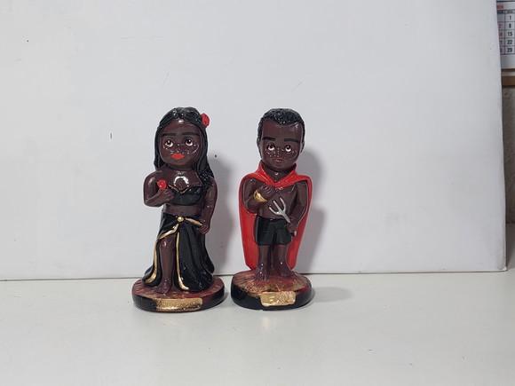 Pomba Gira Baby + Exu Baby Casal Criança Baby