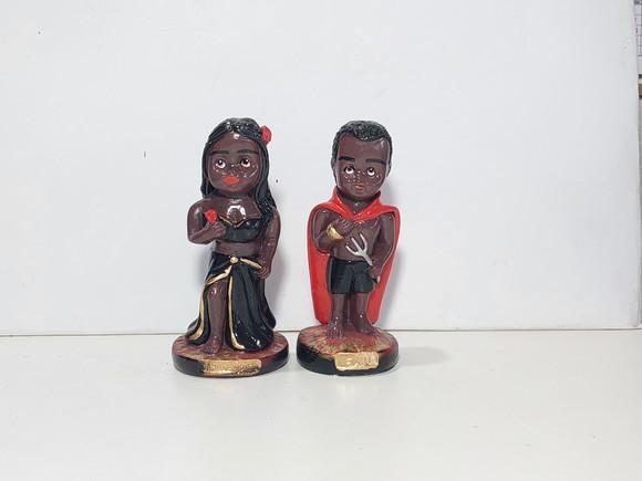 Pomba Gira Baby + Exu Baby Casal Criança Baby