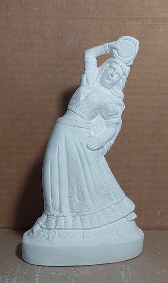 Pomba Gira Cigana com Pandeiro Imagem Modelo Novo 20cm