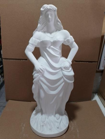 Pomba Gira Maria Mulambo Imagem Tata Mulambo em Gesso Cru