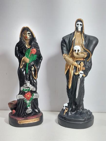 Pomba Gira Rosa Caveira + Exu Caveira Imagem Casal Caveira