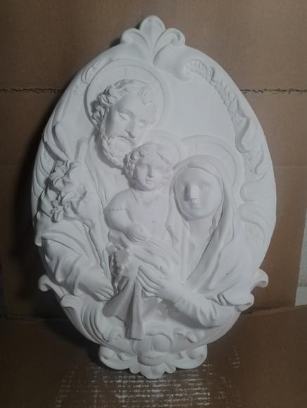 Sagrada Família Imagem Mandala Jesus Maria Placa de Parede