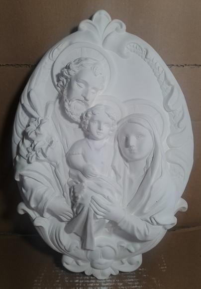 Sagrada Família Imagem Mandala Jesus Maria Placa de Parede