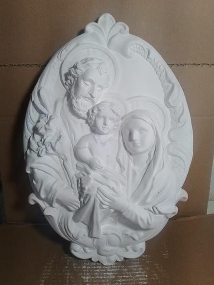 Sagrada Família Imagem Mandala Jesus Maria Placa de Parede