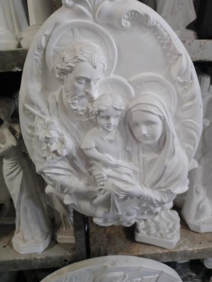 Sagrada Família Imagem Mandala Jesus Maria Placa de Parede