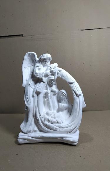 Sagrada Família Imagem Sagrada Familia com Anjo