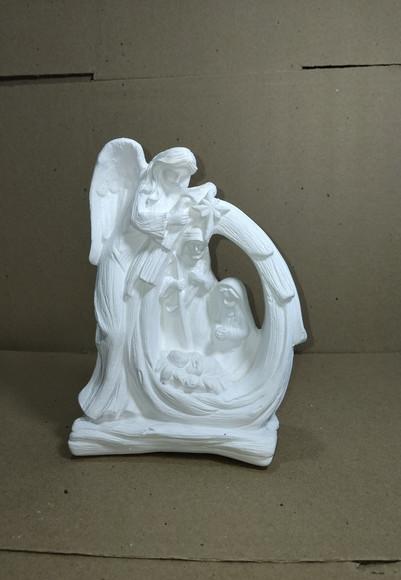 Sagrada Família Imagem Sagrada Familia com Anjo