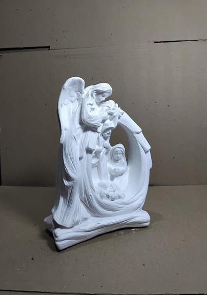Sagrada Família Imagem Sagrada Familia com Anjo