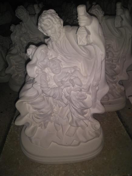 Sagrada Família Imagem Sagrada Família Gesso Cru