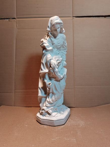 Santa Ana Barroca Imagem Santa Anna Escultura em Gesso Cru