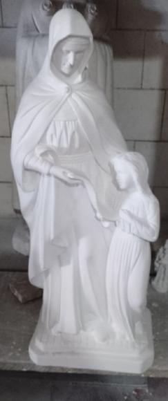 Santa Ana Imagem Santa Anna Escultura com 60cm em Gesso Cru