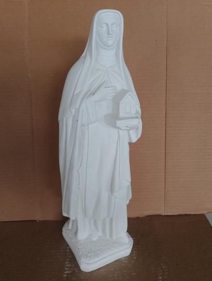 Santa Efigênia Imagem Santa Efigenia em Gesso Cru