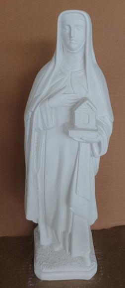 Santa Efigênia Imagem Santa Efigenia em Gesso Cru