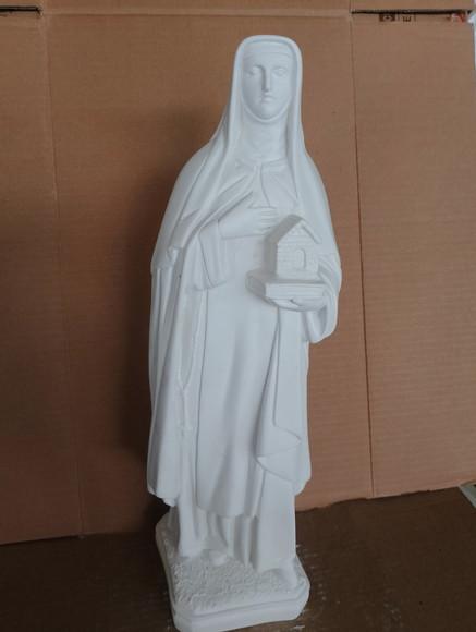 Santa Efigênia Imagem Santa Efigenia em Gesso Cru