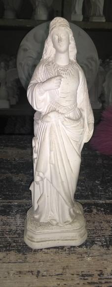 Santa Filomena Imagem Santa Filomena em Gesso Cru