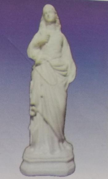 Santa Filomena Imagem Santa Filomena em Gesso Cru
